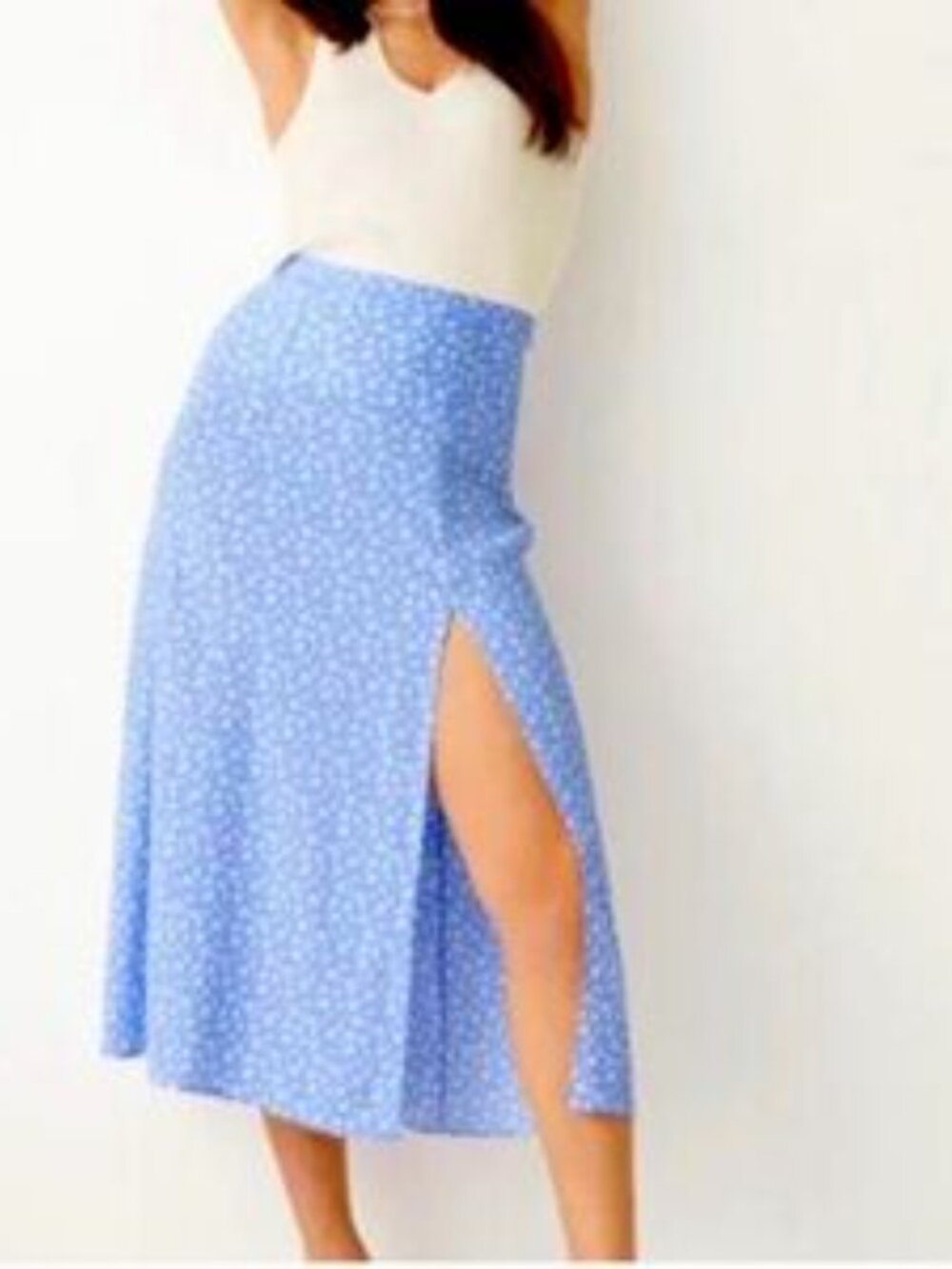 &Other Stories Floral Midi Skirt - Size 8